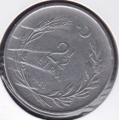 1965 Yılı 2.5 Lira Düz