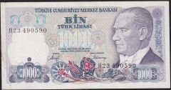 7.Emisyon 2.Tertip 1000 Lira H23 490590 Çok Temiz+