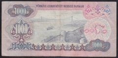 6.EMİSYON 1.TERTİP 1000 LİRA A74 430741 TEMİZ