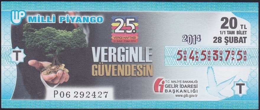 2014 28 ŞUBAT TAM BİLET – T SERİSİ