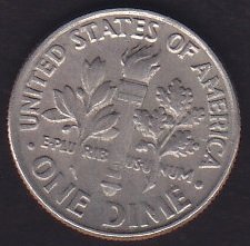 AMERİKA 1 DIME 1990 D