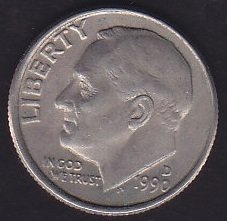 AMERİKA 1 DIME 1990 D