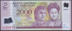 Paraguay 2000 Guaranies 2011 Çil Pick 228c Polimer ( 666 )