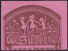 Almanya 75 Pfennig Notgeld 1920 Çilaltı Çil