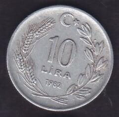 1982 Yılı 10 Lira