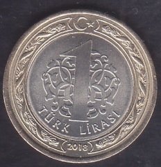 2018 YILI 1 LİRA ÇİL