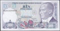 7.Emisyon 2.Tertip 1000 Lira H18 320999 Çilaltı Çil