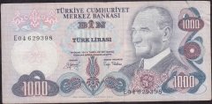 6.Emisyon 2.Tertip 1000 Lira E04 629398 Haliyle