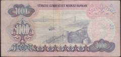 6.EMİSYON 1.TERTİP 1000 LİRA A72 255217 TEMİZ