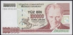 7.EMİSYON 3.TERTİP 100000 LİRA I86 275122 ÇİLALTI ÇİL