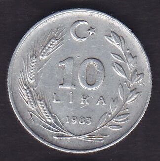 1983 Yılı 10 Lira