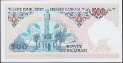 7.Emisyon 2.Tertip 500 Lira D25 342023 Çil