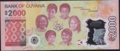 Guyana 2000 Dolar 2021 Çil Polimer Hatıra