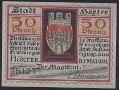 ALMANYA 50 PFENNİNG NOTGELD 1921 ÇİL