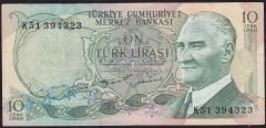 6.Emisyon 2.Tertip 10 Lira K51 394323 Çok Temiz+