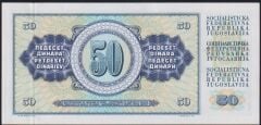 Yugoslavya 50 Dinar 1968 Çilaltı Çil ( Filigranda baskı izi var )