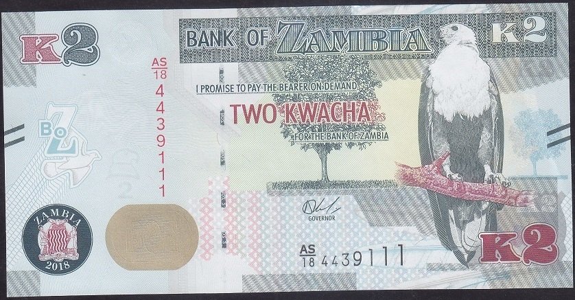 ZAMBİA 2 KWACHA 2018 ÇİL 4439111