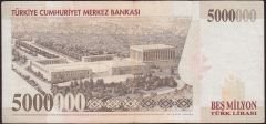 7.Emisyon 5 000 000 Lira H09 222699 Çok Temiz