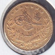 1293 / 17 ABDULHAMİD 25 KURUŞ ALTIN ( 1.8 Gram ) ( R )