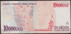7.Emisyon 10 000 000 Lira A22 597535 Çok Temiz