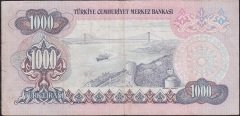 6.Emisyon 2.Tertip 1000 Lira D88 171691 Çok Temiz