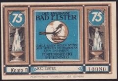 Almanya 75 Pfennig Notgeld 1920  Çil