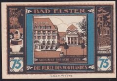 Almanya 75 Pfennig Notgeld 1920  Çil