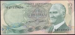 6.Emisyon 2.Tertip 10 Lira K47 125650 Çilaltı