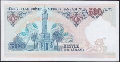 7.Emisyon 2.Tertip 500 Lira D37 735336 Çilaltı