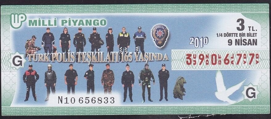 2010 9 Nisan Çeyrek Bilet - G Serisi