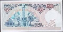 7.Emisyon 2.Tertip 500 Lira D42 886768 Çilaltı Çil