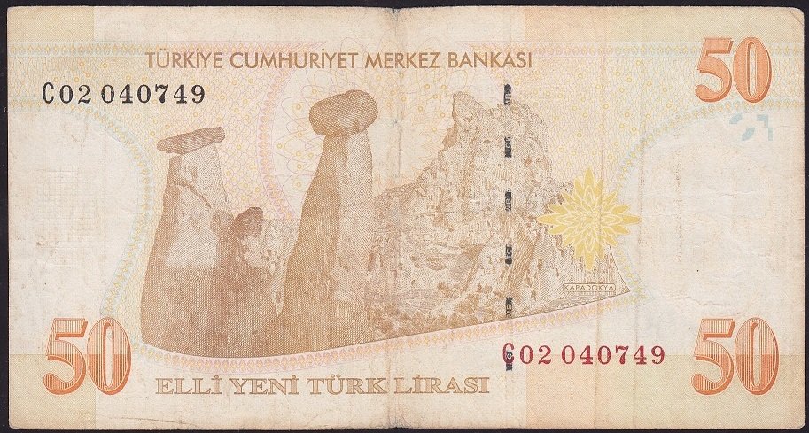 8.Emisyon 50 YTL C02 040749 Çok Temiz