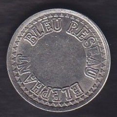 FİL FİGÜRLÜ YABANCI JETON -BLEU RESEAU ELEPHANT