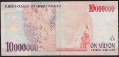 7.Emisyon 10 000 000 Lira A20 543239 Çok Temiz