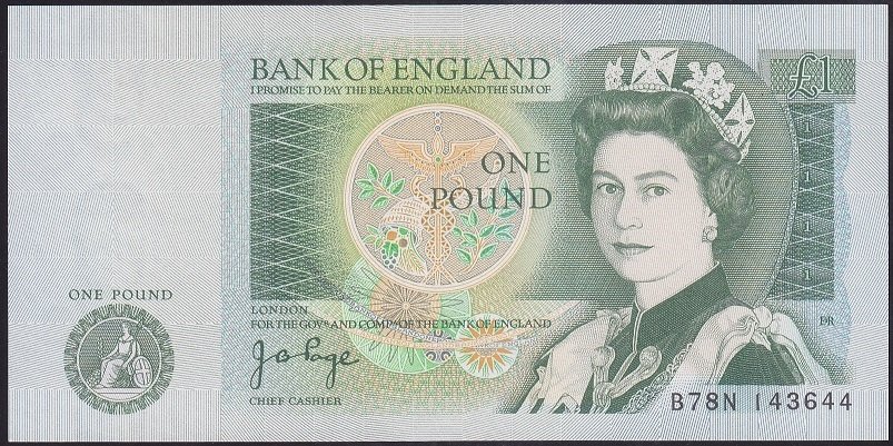 İngiltere 1 Pound 1978-1984 ÇİL PİCK 377a - Kraliçe