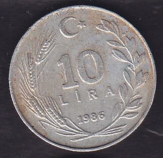 1986 Yılı 10 Lira