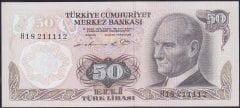 6.Emisyon 1.Tertip 50 Lira H18 211112 Çil Blok Radar