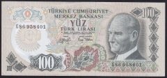 6.EMİSYON 2.TERTİP 100 LİRA G86 958401 ÇÇT ÇİLALTI eski kağıt para fiyatları