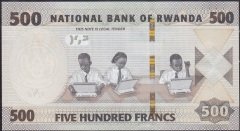 Rwanda 500 Frank 2019 Çilaltı Çil
