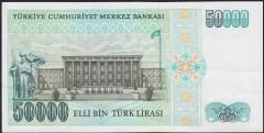 7.Emisyon 1.Tertip 50000 Lira G42 067435 Çok Çok Temiz