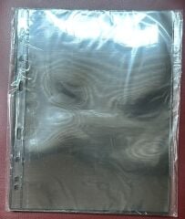 Bener Koleksiyon Kağıt Para Föyü ( Sayfası ) 1 Bölmeli - 1 Paket Siyah ( 5 Adet Föy ) Grande Boy
