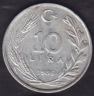 1986 Yılı 10 Lira