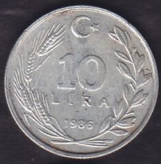 1986 Yılı 10 Lira