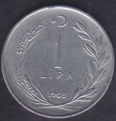 1968 YILI 1 LİRA