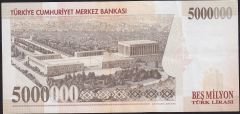 7.Emisyon 5 000 000 Lira H05 679297 Çok Temiz+