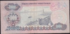 6.Emisyon 2.Tertip 1000 Lira D70 020535 Çok Temiz