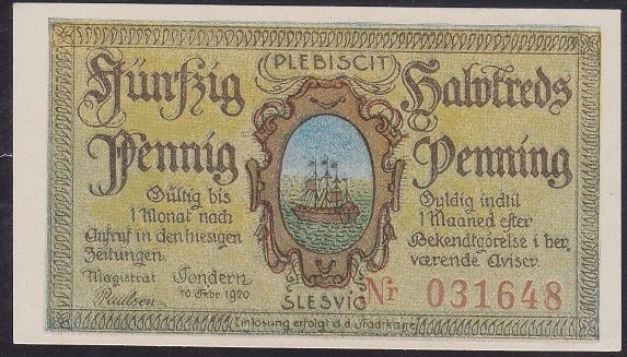 ALMANYA 50 PFENNİNG NOTGELD 1920 ÇİL