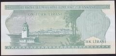 6.Emisyon 2.Tertip 10 Lira K30 406699 Çilaltı Çil