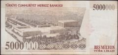 7.Emisyon 5 000 000 Lira J46 675750 Çok Temiz