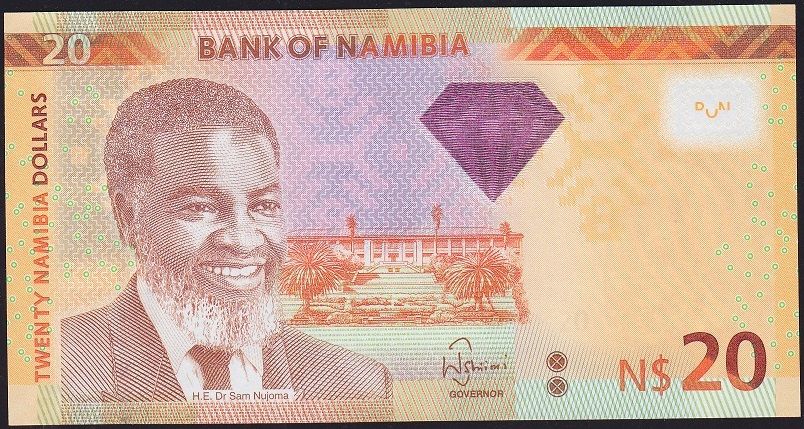 Namibya 20 Dolar 2013 Çil